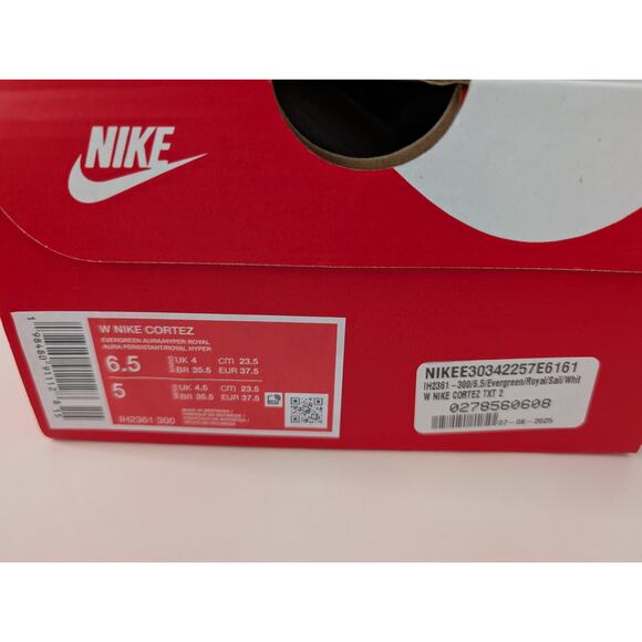 Nike Cortez TXT 2 "Evergreen Aura" Sneakers - NIB - Women's 6.5 / Men's 5 - Picture 7 of 7